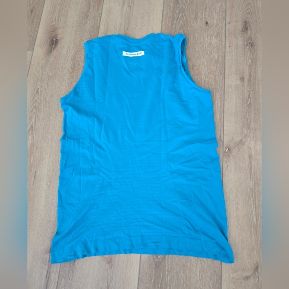 Nwt alphalete men's hero tank color ocean blue - Picture 9 of 12